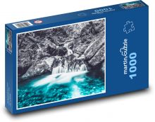 Waterfall - river, landscape Puzzle 1000 pieces - 60 x 46 cm 