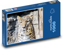 Leopard - velká kočka, zvíře Puzzle 1000 dílků - 60 x 46 cm