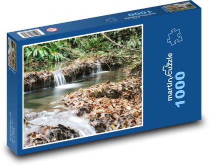 Vodopád - řeka, příroda - Puzzle 1000 dílků, rozměr 60x46 cm