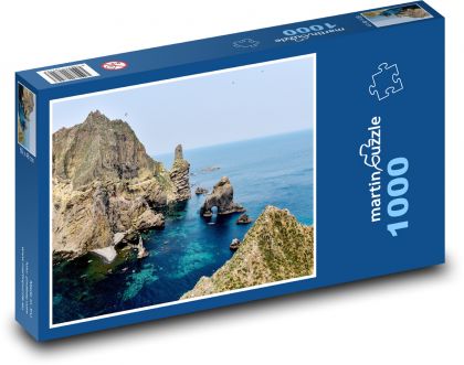 Dokdo - Japonia, skały - Puzzle 1000 elementów, rozmiar 60x46 cm