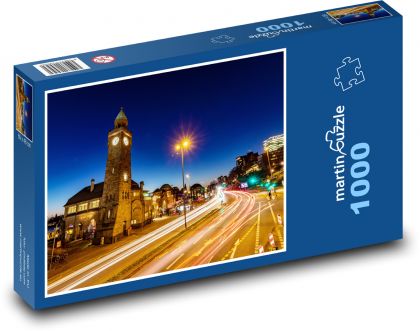 Landungsbrücken - Nemecko, Hamburg - Puzzle 1000 dielikov, rozmer 60x46 cm