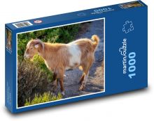 Goat - animal, horns Puzzle 1000 pieces - 60 x 46 cm 