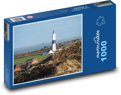 Maják - ostrov Sylt, Německo  - Puzzle 1000 dílků, rozměr 60x46 cm