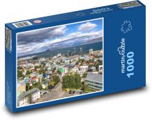 Island - město, Reykjavík Puzzle 1000 dílků - 60 x 46 cm