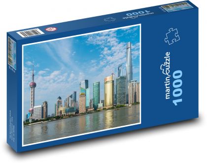 Shanghai - China, city - Puzzle 1000 pieces, size 60x46 cm 