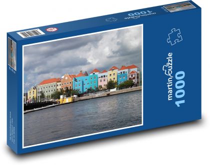 Willemstad - hlavní město Curaçaa, Antily - Puzzle 1000 dílků, rozměr 60x46 cm