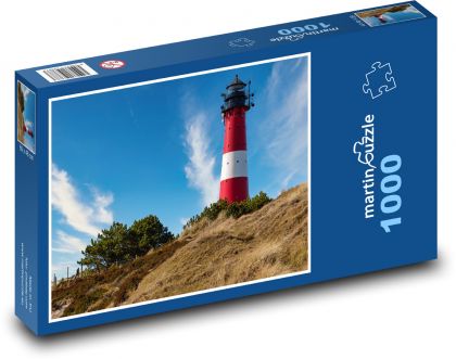 Wyspa Sylt - latarnia morska, Hörnum - Puzzle 1000 elementów, rozmiar 60x46 cm