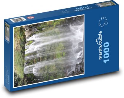 Vodopád - řeka, příroda - Puzzle 1000 dílků, rozměr 60x46 cm