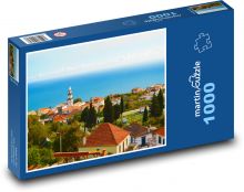 Domy - oceán, moře Puzzle 1000 dílků - 60 x 46 cm