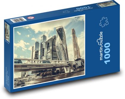 Moscow - skyscraper, Russia - Puzzle 1000 pieces, size 60x46 cm 