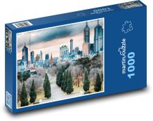 Melbourne - mrakodrapy, Austrálie Puzzle 1000 - 60x46 cm