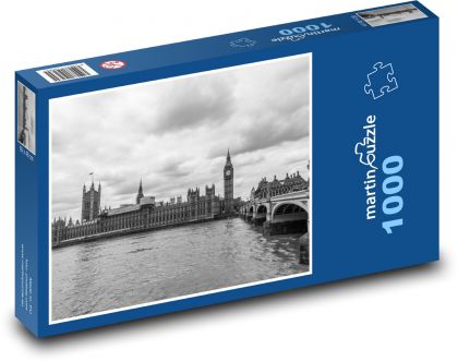 Londýn - Westminster, Big Ben - Puzzle 1000 dílků, rozměr 60x46 cm