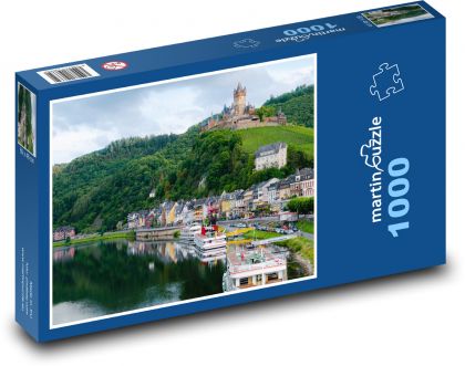 Krajina - město, les - Puzzle 1000 dílků, rozměr 60x46 cm