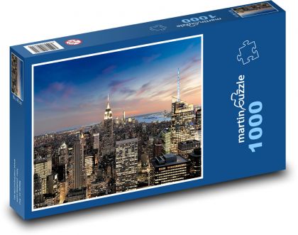 New York - Amerika, USA - Puzzle 1000 dílků, rozměr 60x46 cm