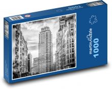 Mrakodrap - Madrid, Španělsko Puzzle 1000 dílků - 60 x 46 cm