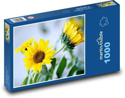 Sunflowers - yellow flowers - Puzzle 1000 pieces, size 60x46 cm 