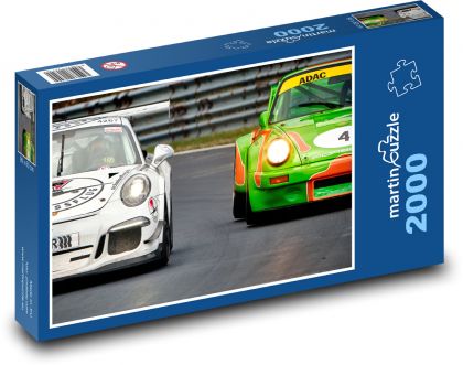 Sporty motorowe - Porsche - Puzzle 2000 elementów, rozmiar 90x60 cm