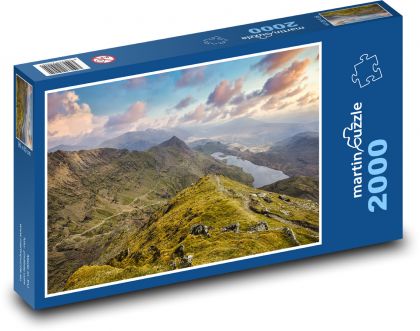 Anglie - Snowdonia - Puzzle 2000 dílků, rozměr 90x60 cm