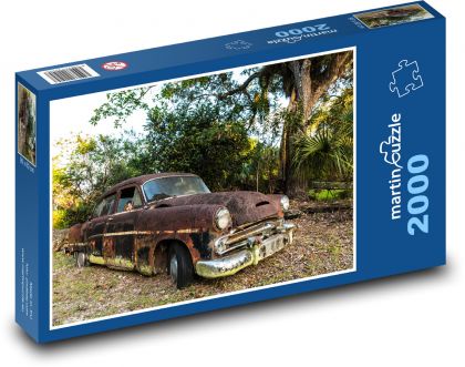 Old car, wreck - Puzzle 2000 pieces, size 90x60 cm 