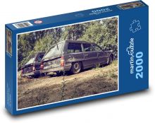 Opuštěná stará auta Puzzle 2000 dílků - 90 x 60 cm