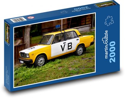 Auto - Lada, verejná bezpečnosť - Puzzle 2000 dielikov, rozmer 90x60 cm 