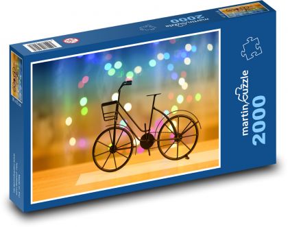 Bicykel - nostalgia, retro bicykel - Puzzle 2000 dielikov, rozmer 90x60 cm 