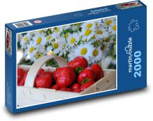 Strawberries - fruit, red fruits Puzzle 2000 pieces - 90 x 60 cm