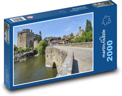 Bridge - castle, city - Puzzle 2000 pieces, size 90x60 cm 