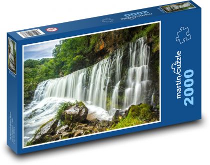 Waterfall - river, nature - Puzzle 2000 pieces, size 90x60 cm 