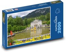 Paláce Linderhof - Palácová záhrada Puzzle 2000 dielikov - 90 x 60 cm