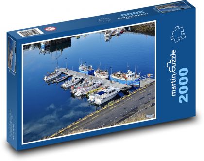 Boats - pier, berth - Puzzle 2000 pieces, size 90x60 cm 