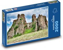 Pevnost - hrad, příroda Puzzle 2000 dílků - 90 x 60 cm