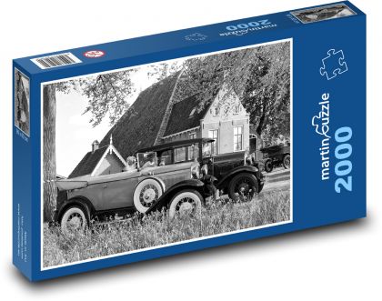 Historické vozidlo - auto, starožitný - Puzzle 2000 dílků, rozměr 90x60 cm