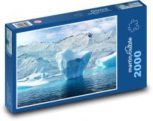 Ledovec v oceánu - sníh, moře Puzzle 2000 dílků - 90 x 60 cm
