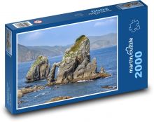 Skaly - more, mraky Puzzle 2000 dielikov - 90 x 60 cm