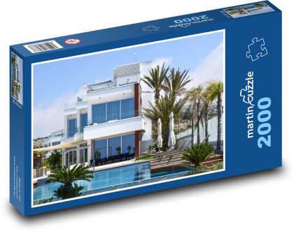 Villa - modern architecture, housing - Puzzle 2000 pieces, size 90x60 cm 