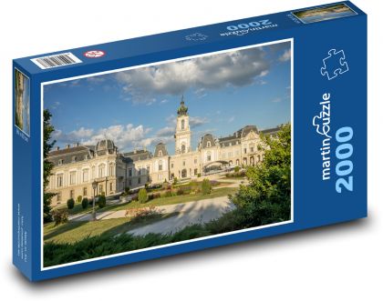 Keszthely - zámek, Maďarsko - Puzzle 2000 dílků, rozměr 90x60 cm