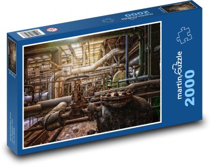 Factory - Building, Tube - Puzzle 2000 pieces, size 90x60 cm 