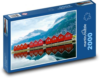 Norsko - Fjord, oceán - Puzzle 2000 dílků, rozměr 90x60 cm