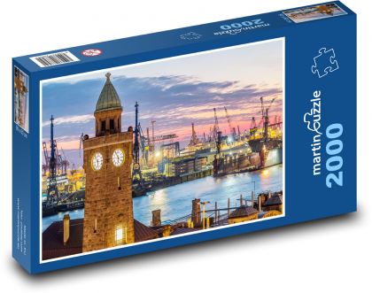 Přístav - cestovat, Hamburg - Puzzle 2000 dílků, rozměr 90x60 cm