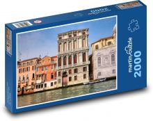 Benátky - Itálie, domy Puzzle 2000 dílků - 90 x 60 cm