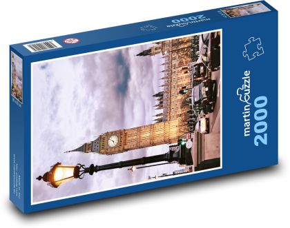 Big Ben - Londýn, Anglie - Puzzle 2000 dílků, rozměr 90x60 cm