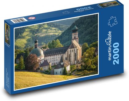 Klášter sv. Trudpert - Münstertal, Německo - Puzzle 2000 dílků, rozměr 90x60 cm