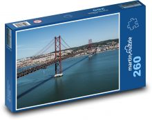 Lisbon - the bridge 25. April Puzzle 260 pieces - 41 x 28.7 cm 