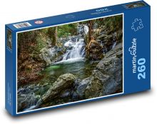 Vodopád, splav, potok Puzzle 260 dielikov - 41 x 28,7 cm 