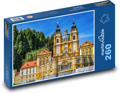 barokový kostol - Puzzle 260 dielikov, rozmer 41x28,7 cm