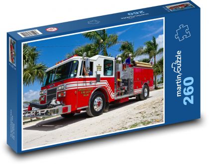 Fire truck - Puzzle 260 pieces, size 41x28.7 cm 