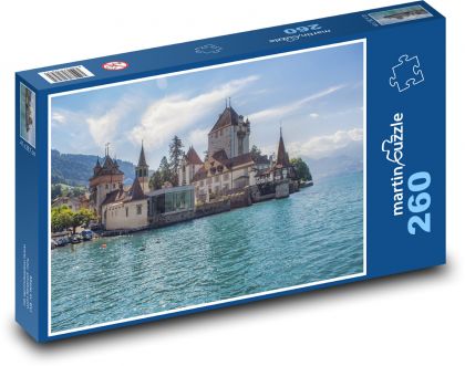 Švajčiarsko - Oberhofen - Puzzle 260 dielikov, rozmer 41x28,7 cm