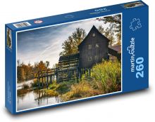 Młyn wodny Puzzle 260 elementów - 41x28,7 cm