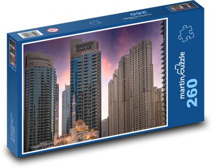 Dubaj - mrakodrapy - Puzzle 260 dílků, rozměr 41x28,7 cm